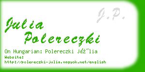 julia polereczki business card